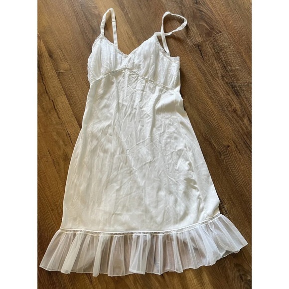 Vintage Women’s Form Fit Rogers Short Slip White, Fairy Babydoll Made in USA EUC - Picture 7 of 12